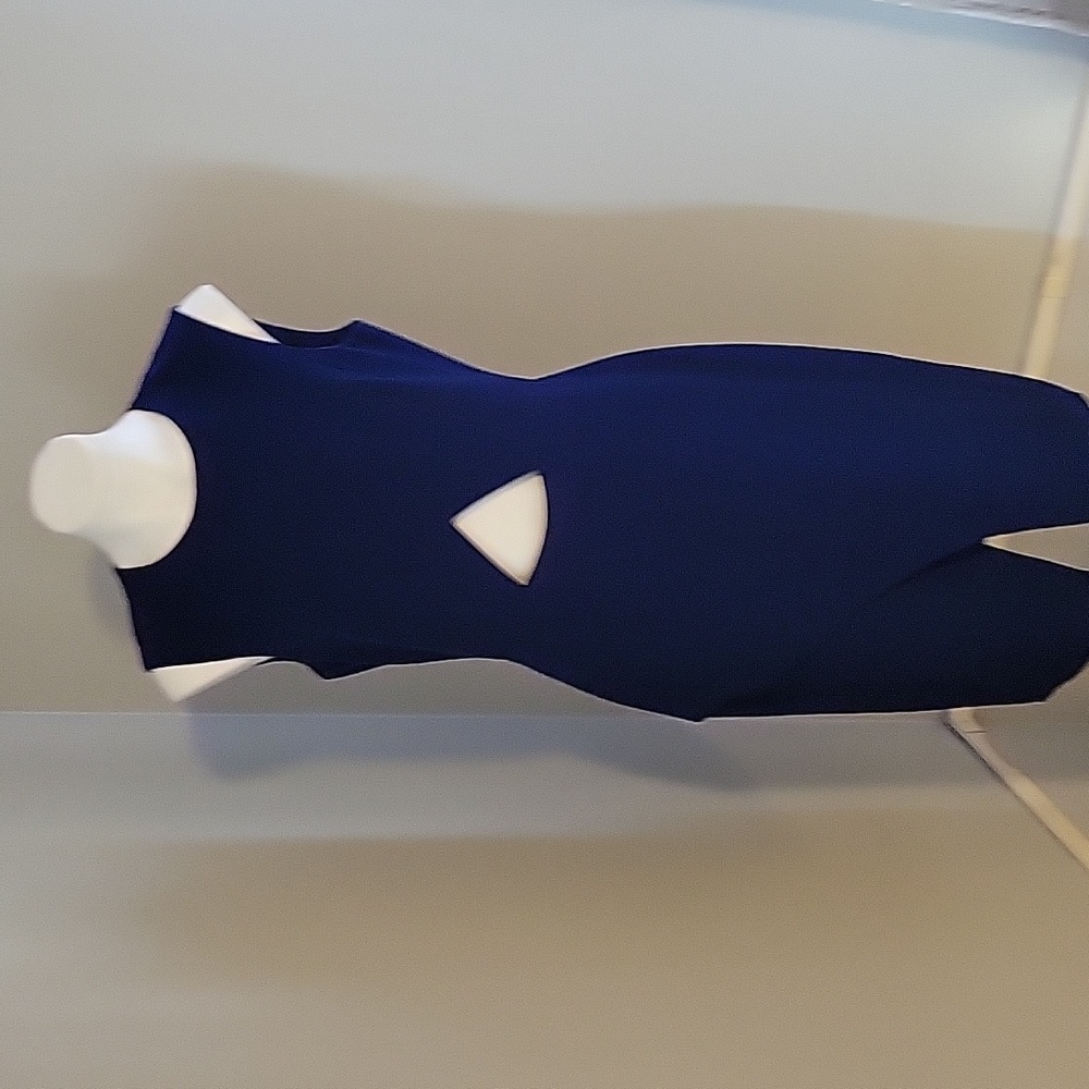 NWT Deep Royal Blue Dress with Cut-Out